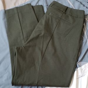 olive green skinny pants